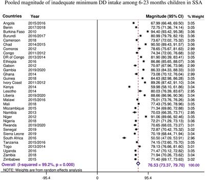 Determinants of Inadequate Minimum Dietary Diversity Intake Among Children Aged 6–23 Months in Sub-Saharan Africa: Pooled Prevalence and Multilevel Analysis of Demographic and Health Survey in 33 Sub-Saharan African Countries